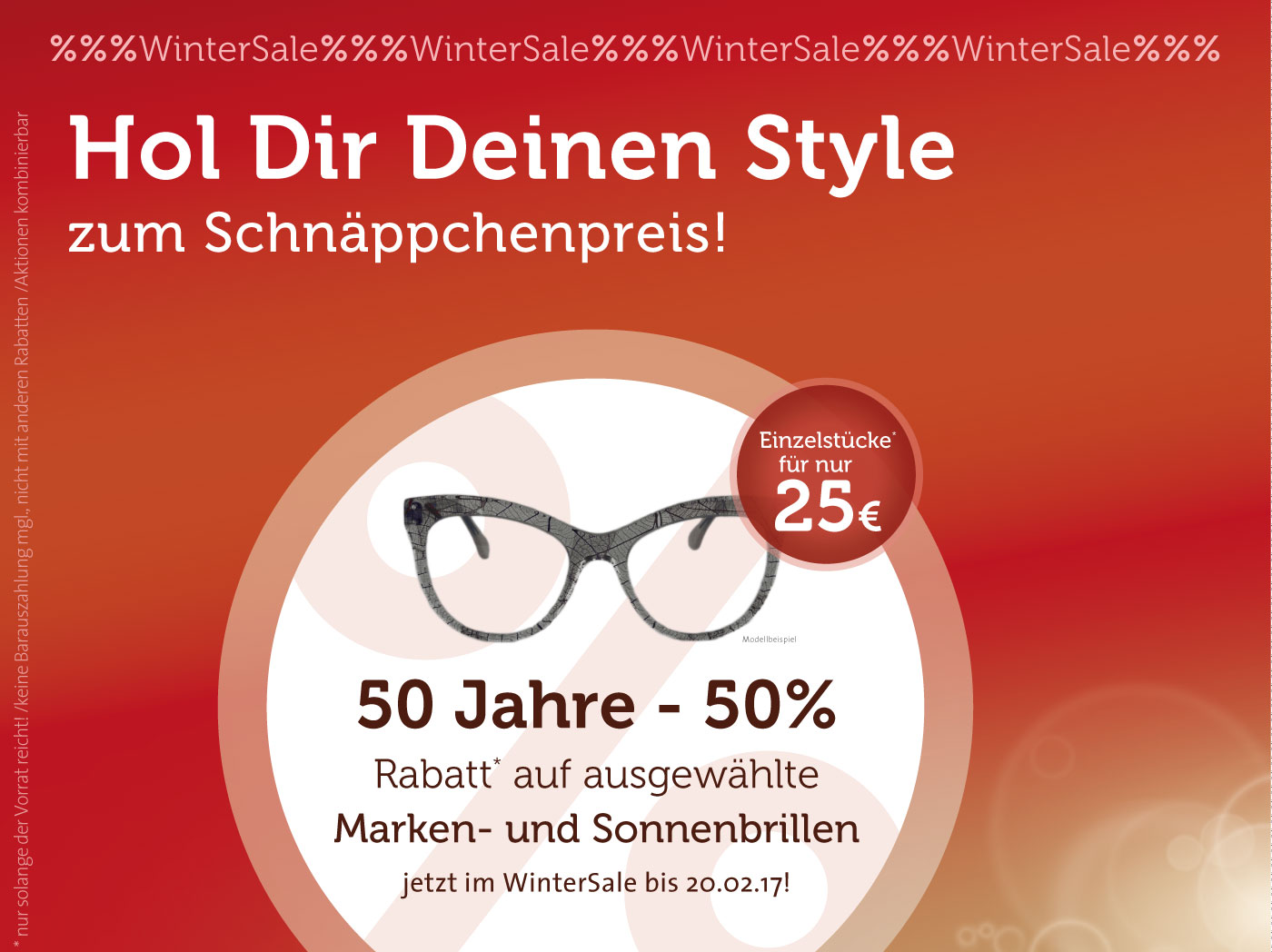 Wintersale Winteraktion von Optik Sagawe in Rostock