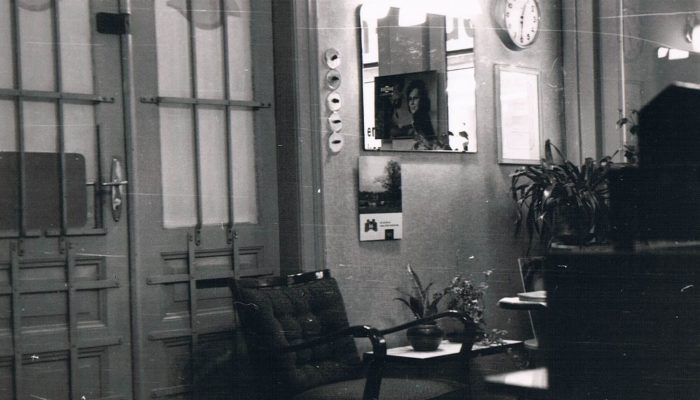 Der erste Laden von Optik Sagawe in Rostock im Grünen Weg im Jahr 1967