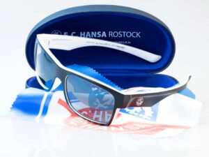 F.C. Hansa Rostock Sonnenbrille - schwarz-weiss - Hansa Kombiangebot