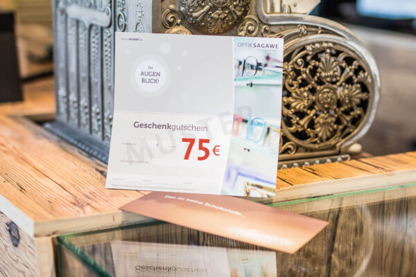 Geschenk Gutschein über 75 EURO